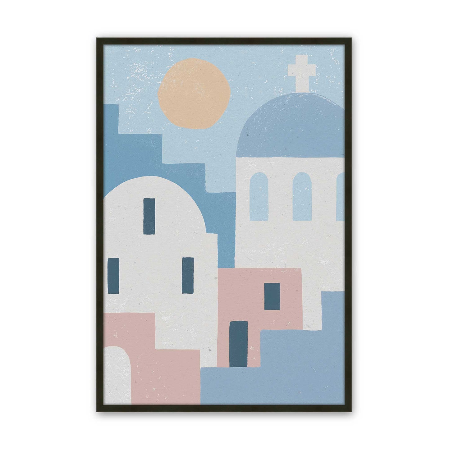 [Color:Satin Black], Picture of art in a Satin Black frame