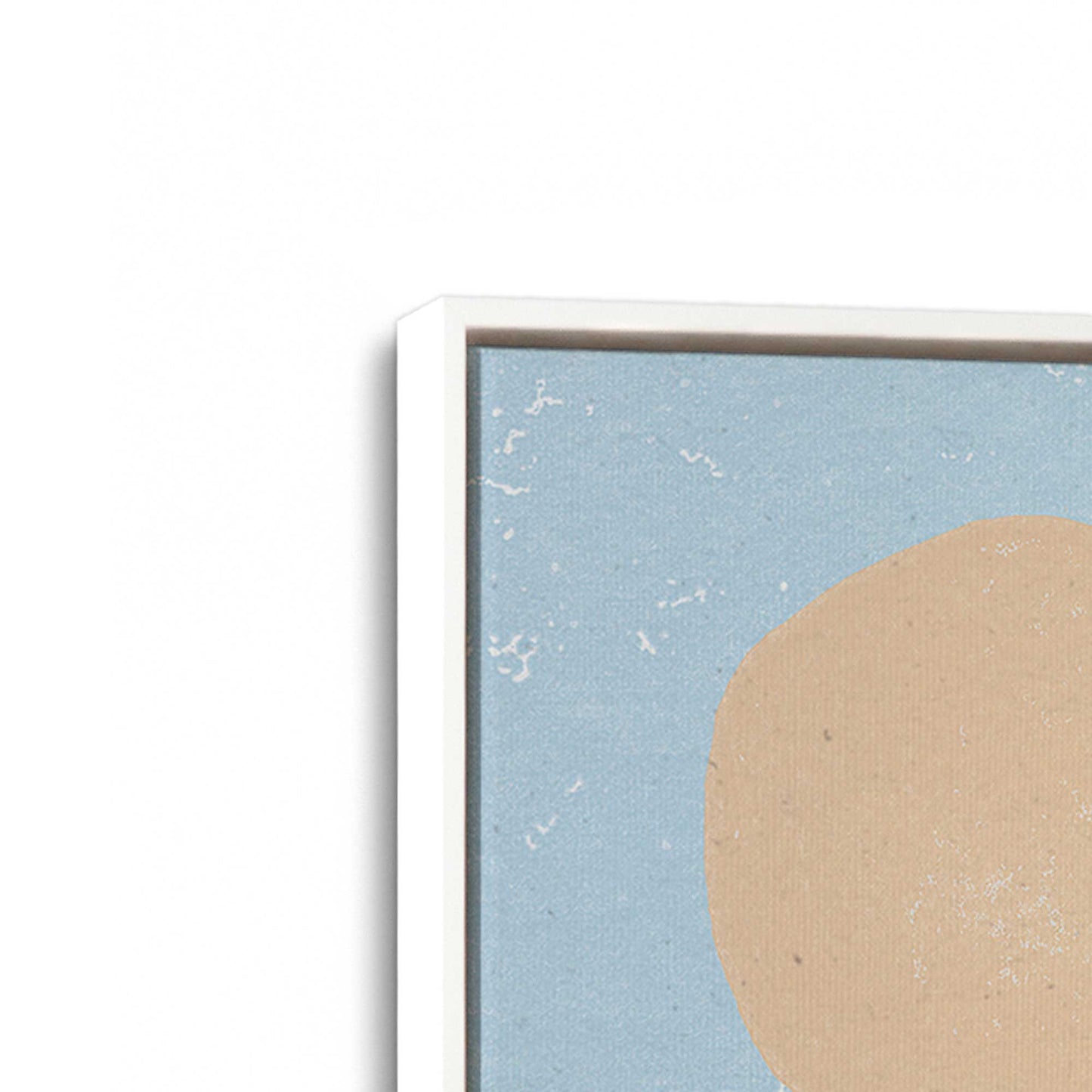 [Color:Opaque White], Picture of art in a White frame at an angle