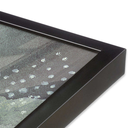 [Color:Weathered Zinc], Picture of art in a Weathered Zinc frame at an angle