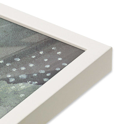 [Color:Opaque White], Picture of art in a Opaque White frame at an angle