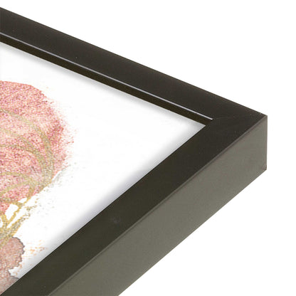 [Color:Satin Black], Picture of art in a Satin Black frame at an angle