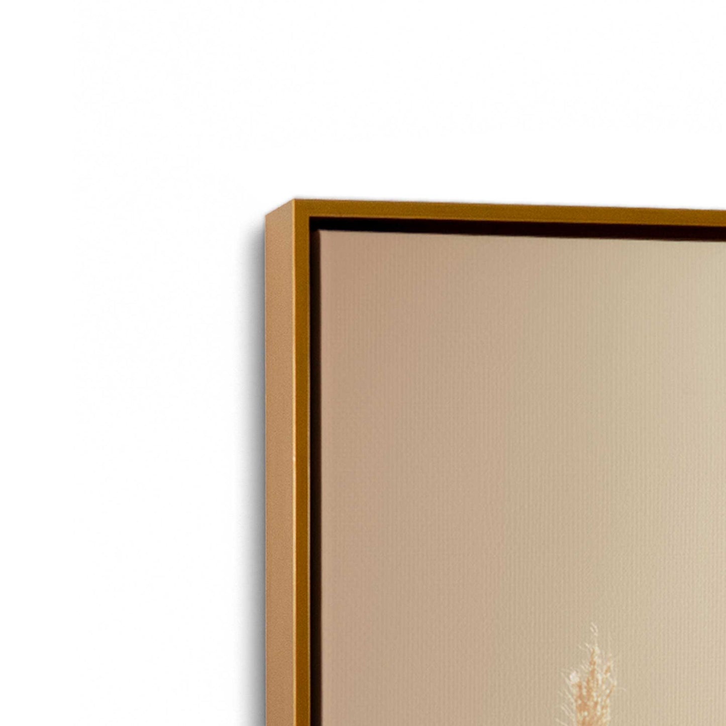 [Color:Polished Gold], Picture of art in a Polished Gold frame at an angle