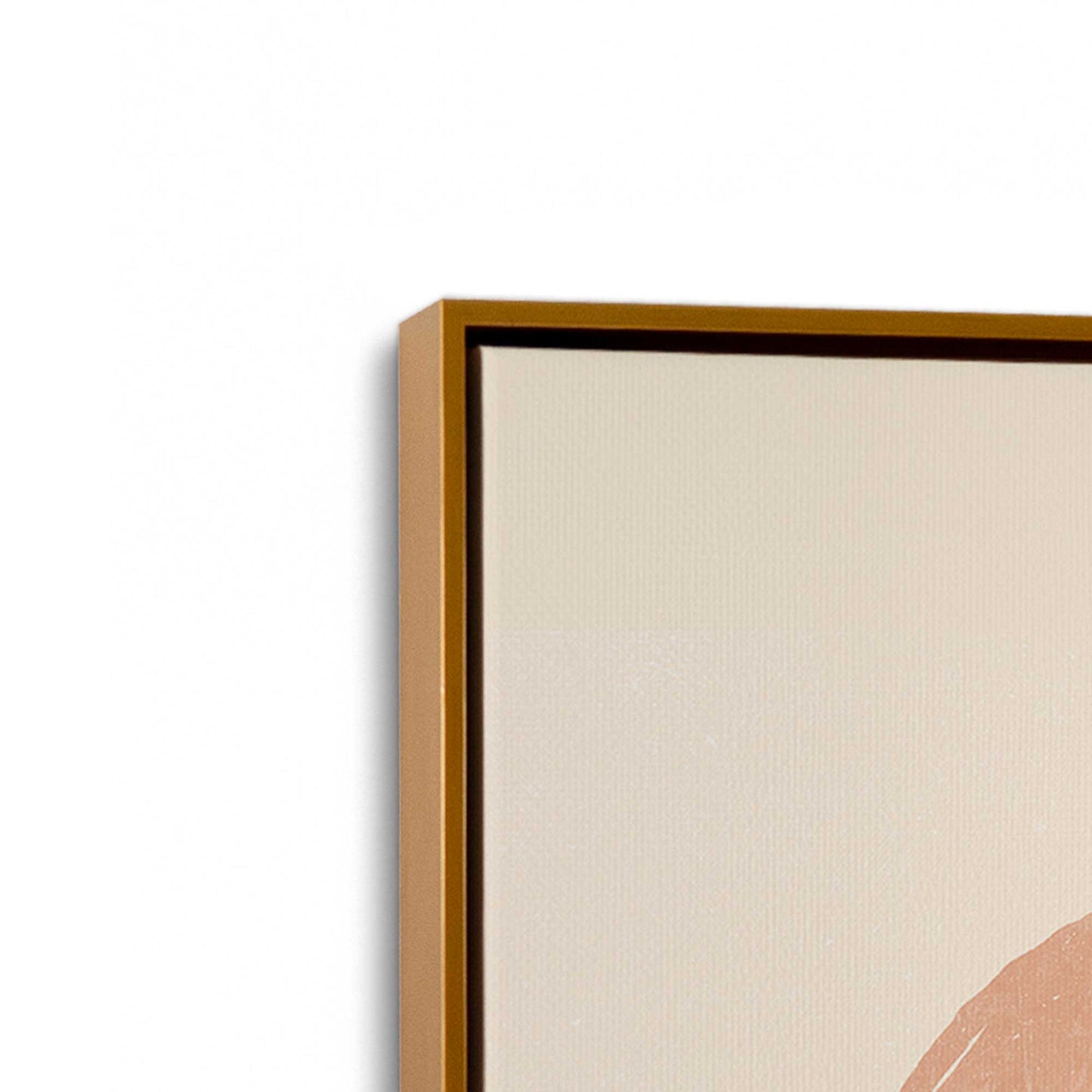 [Color:Polished Gold], Picture of art in a Polished Gold frame at an angle
