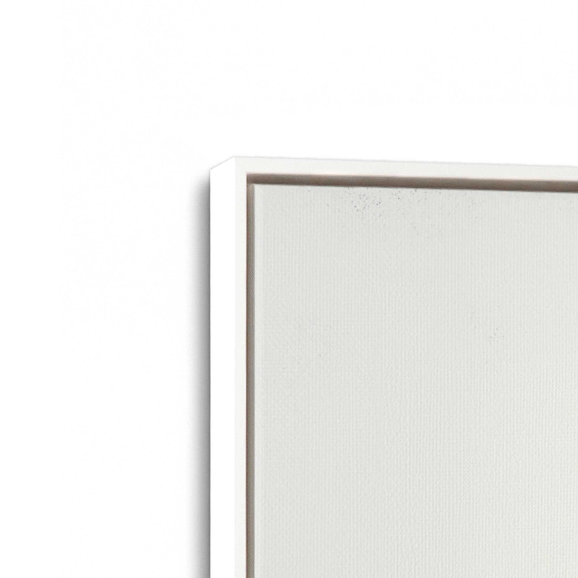 [Color:Opaque White], Picture of art in a White frame at an angle