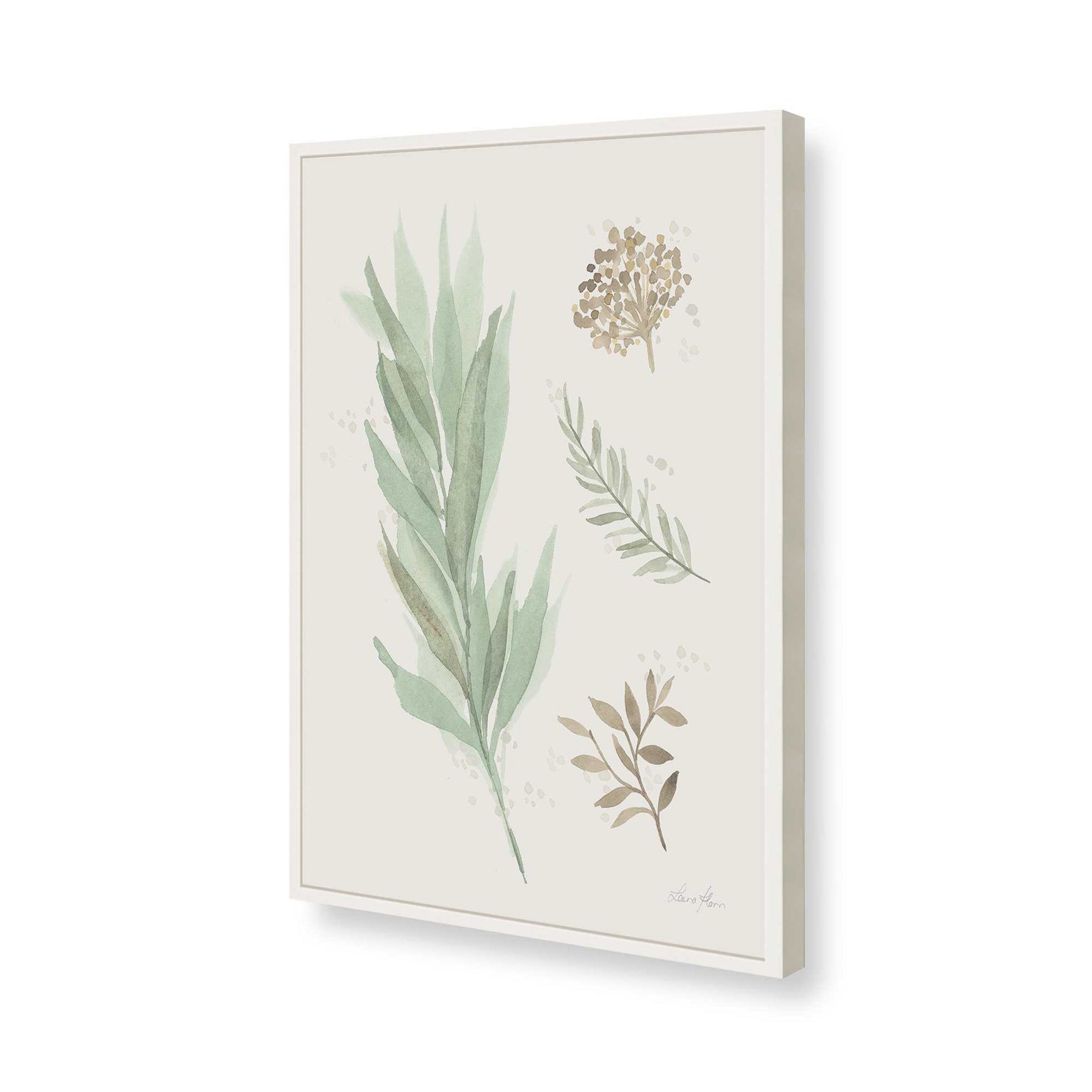 [Color:Opaque White], Picture of art in a Opaque White frame of the corner