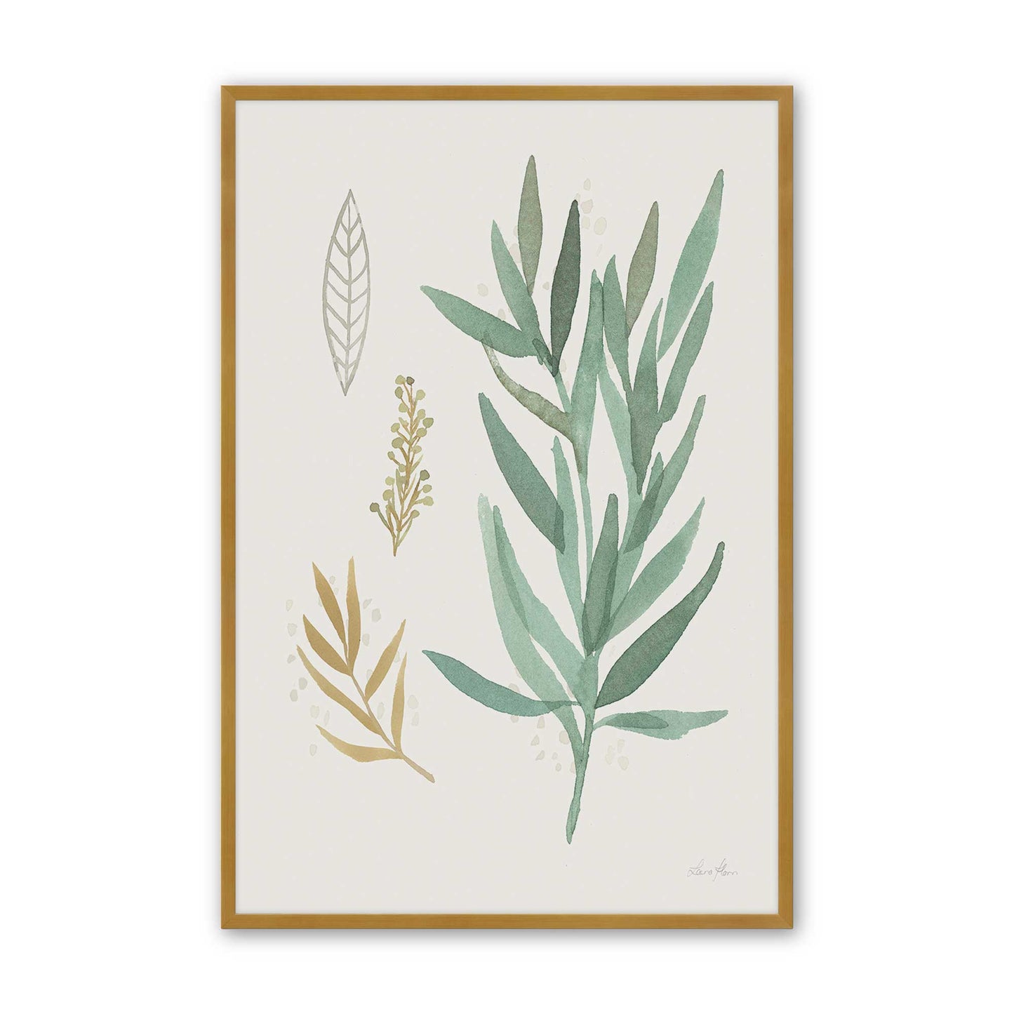 [Color:Polished Gold], Picture of art in a Polished Gold frame