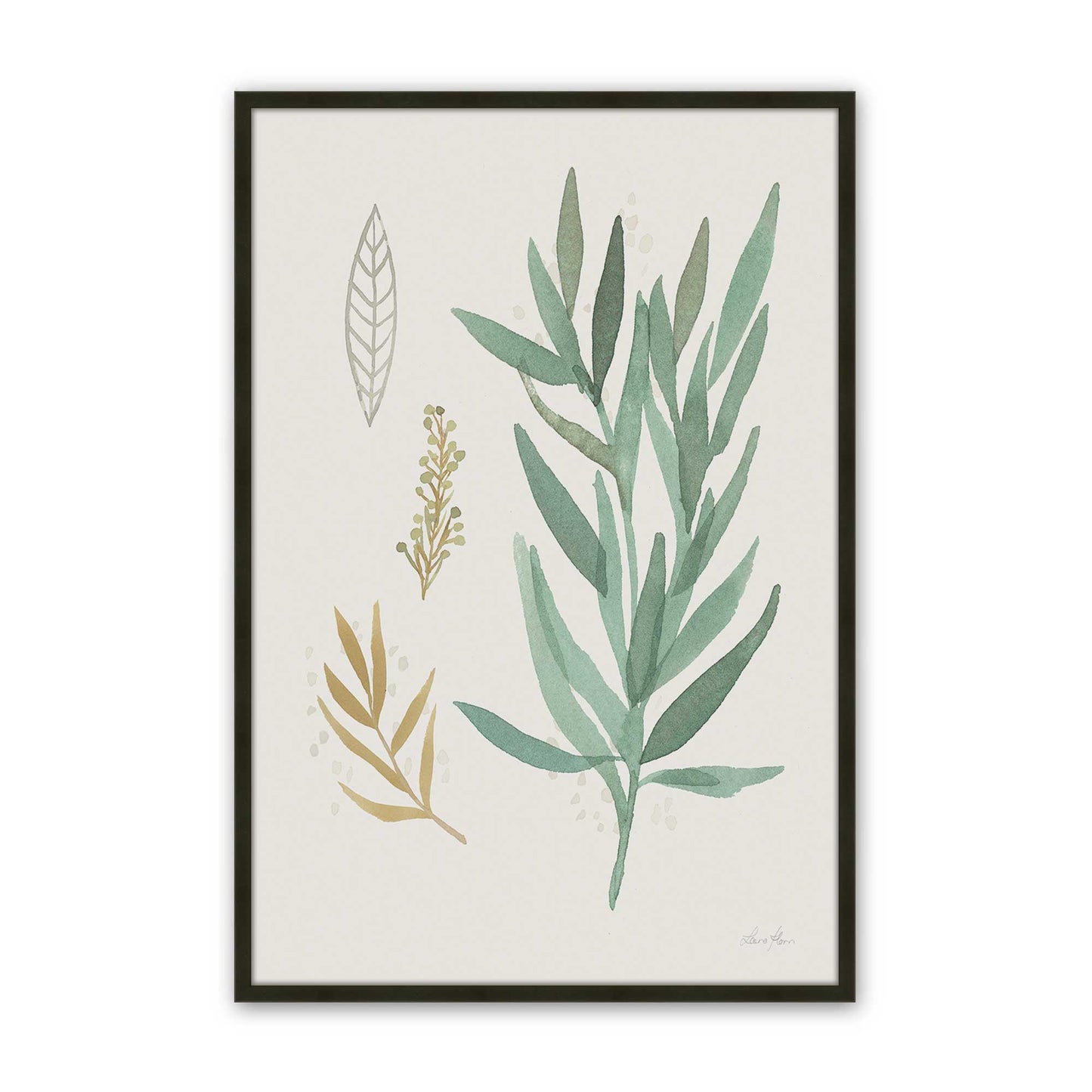 [Color:Satin Black], Picture of art in a Satin Black frame