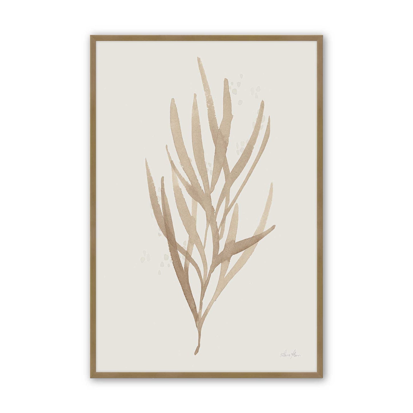 [Color:Brushed Gold], Picture of art in a Brushed Gold frame