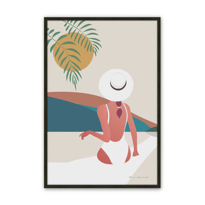 [Color:Satin Black], Picture of art in a Satin Black frame