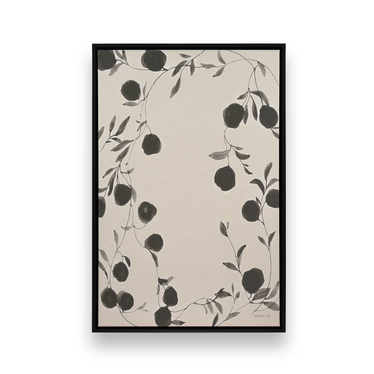 [Color:Satin Black], Picture of art in a Satin Black frame