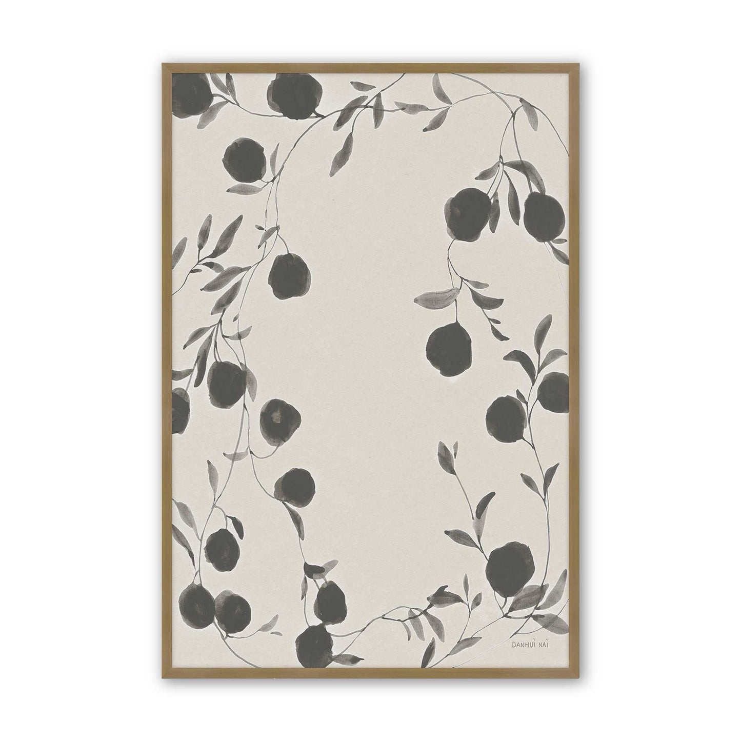 [Color:Brushed Gold], Picture of art in a Brushed Gold frame