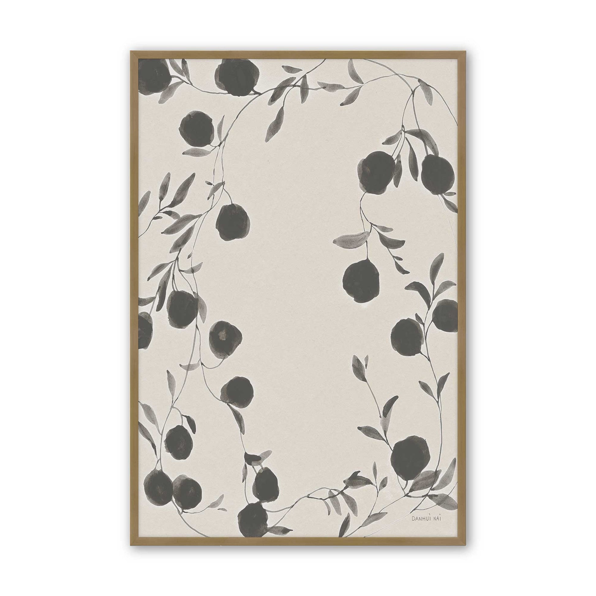 [Color:Brushed Gold], Picture of art in a Brushed Gold frame