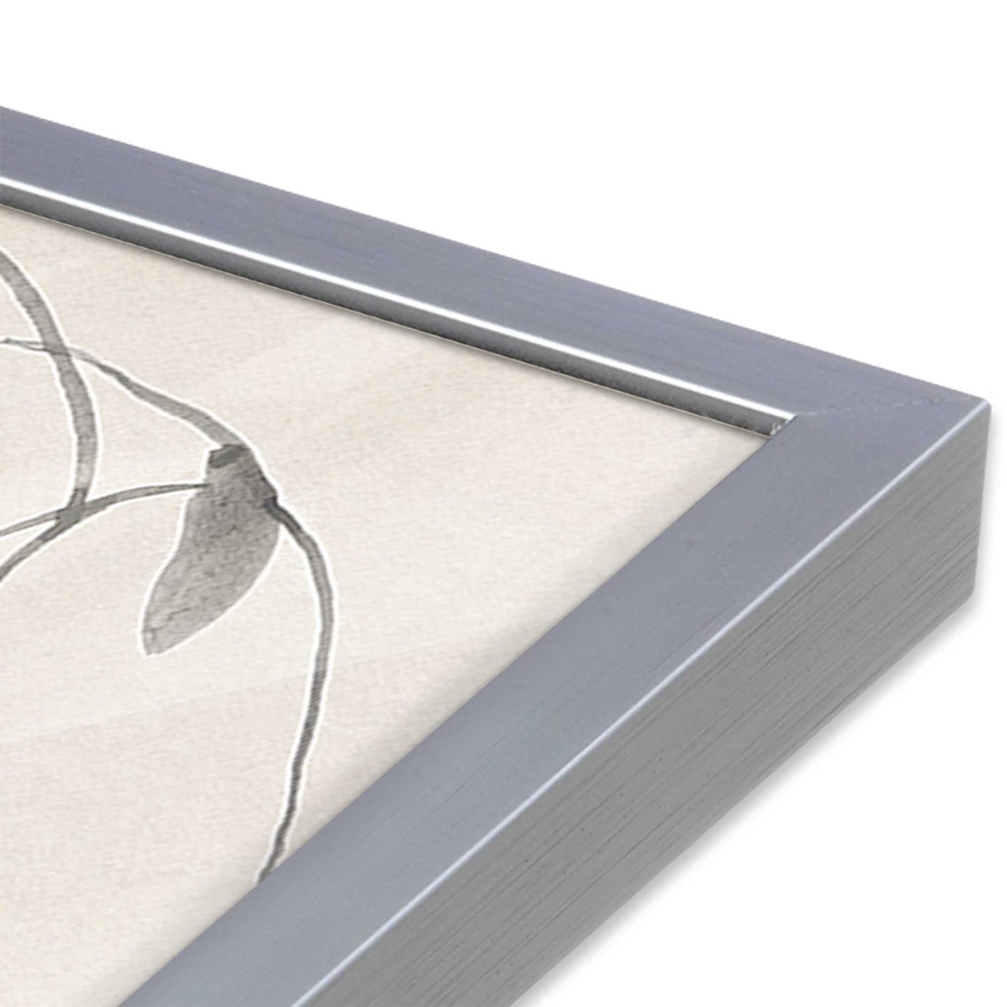 [Color:Polished Chrome], Picture of art in a Polished Chrome frame at an angle