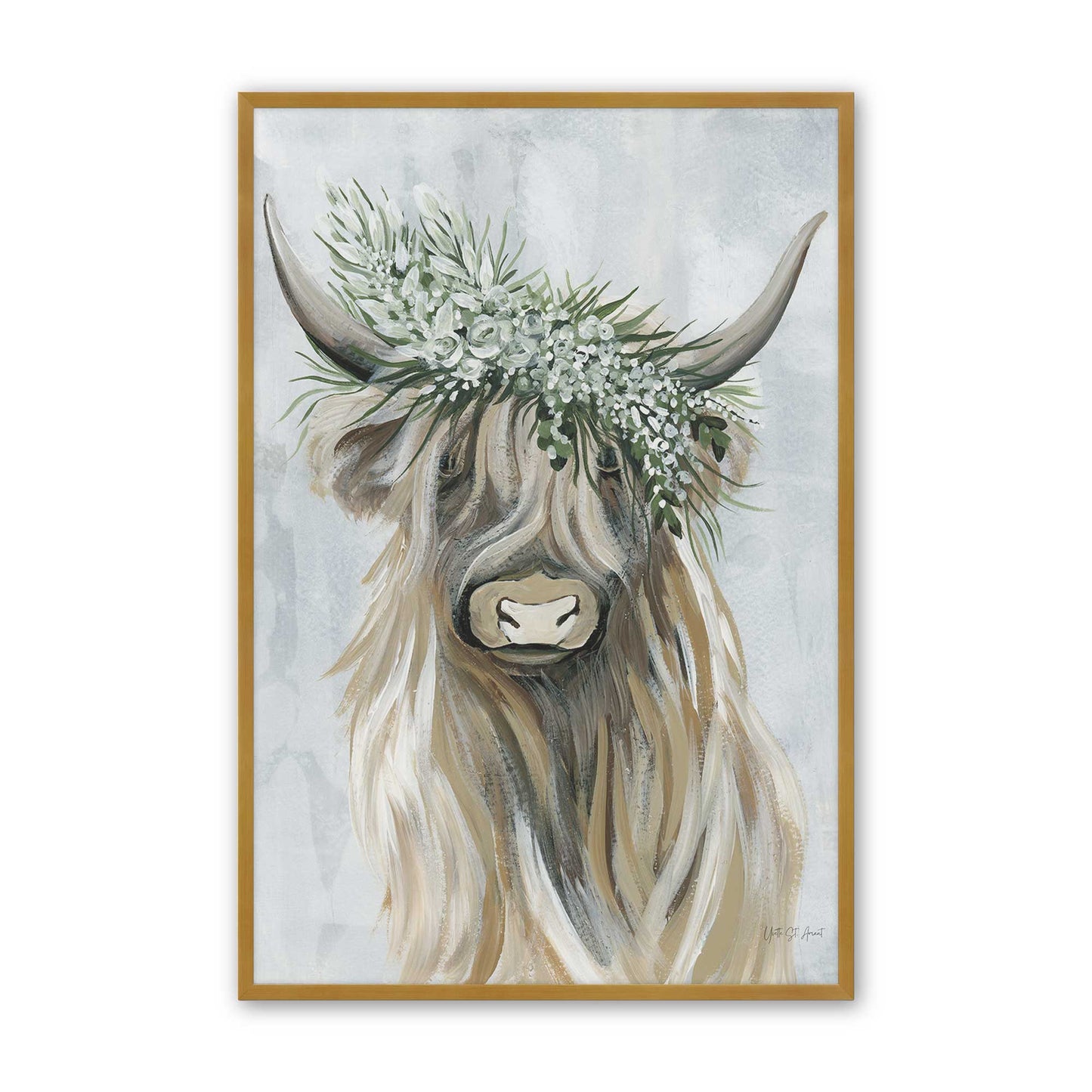 [Color:Polished Gold], Picture of art in a Polished Gold frame