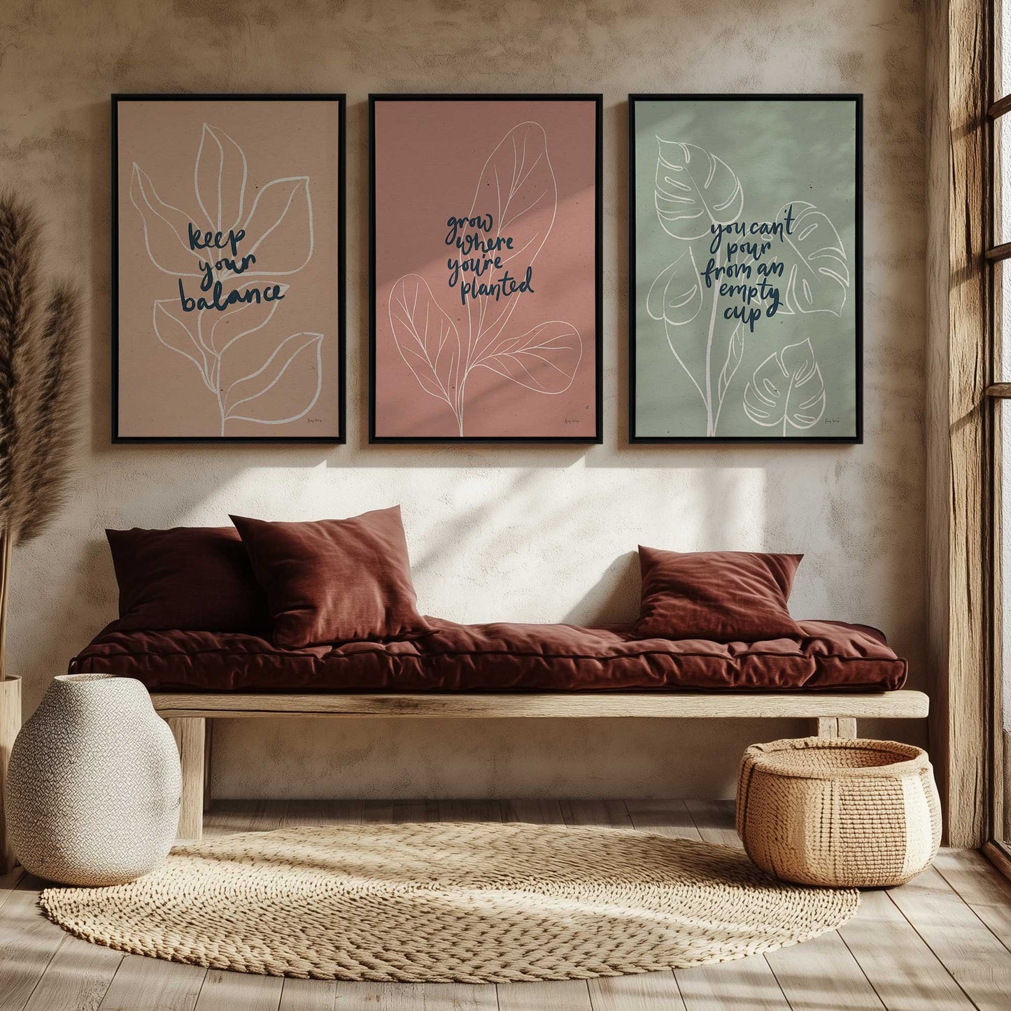 [Color:Satin Black], Picture of art in a Satin Black frame