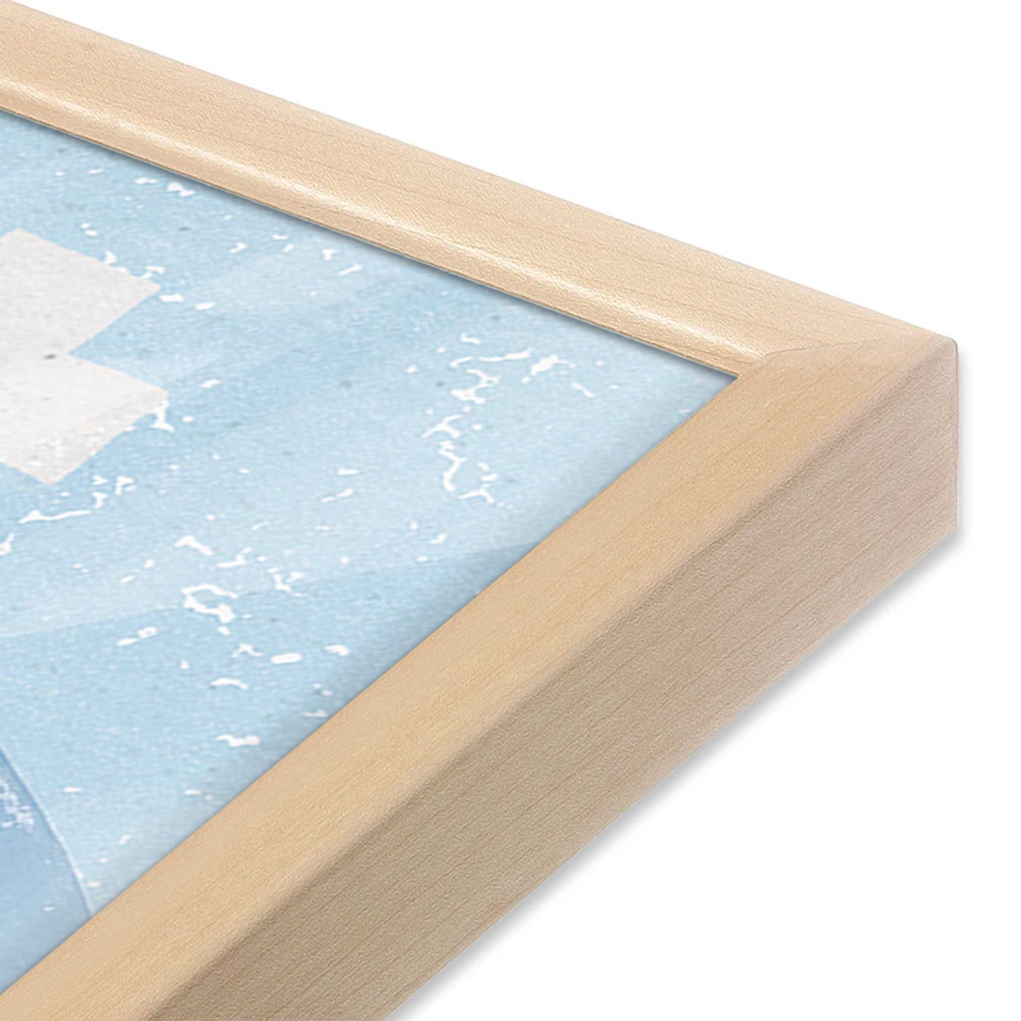 [Color:Raw Maple], Picture of art in a Raw Maple frame of the corner