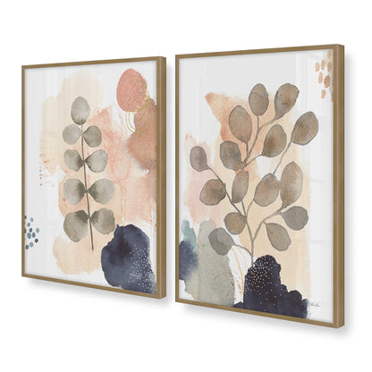 [Color:Brushed Gold], Picture of art in a Brushed Gold frame at an angle