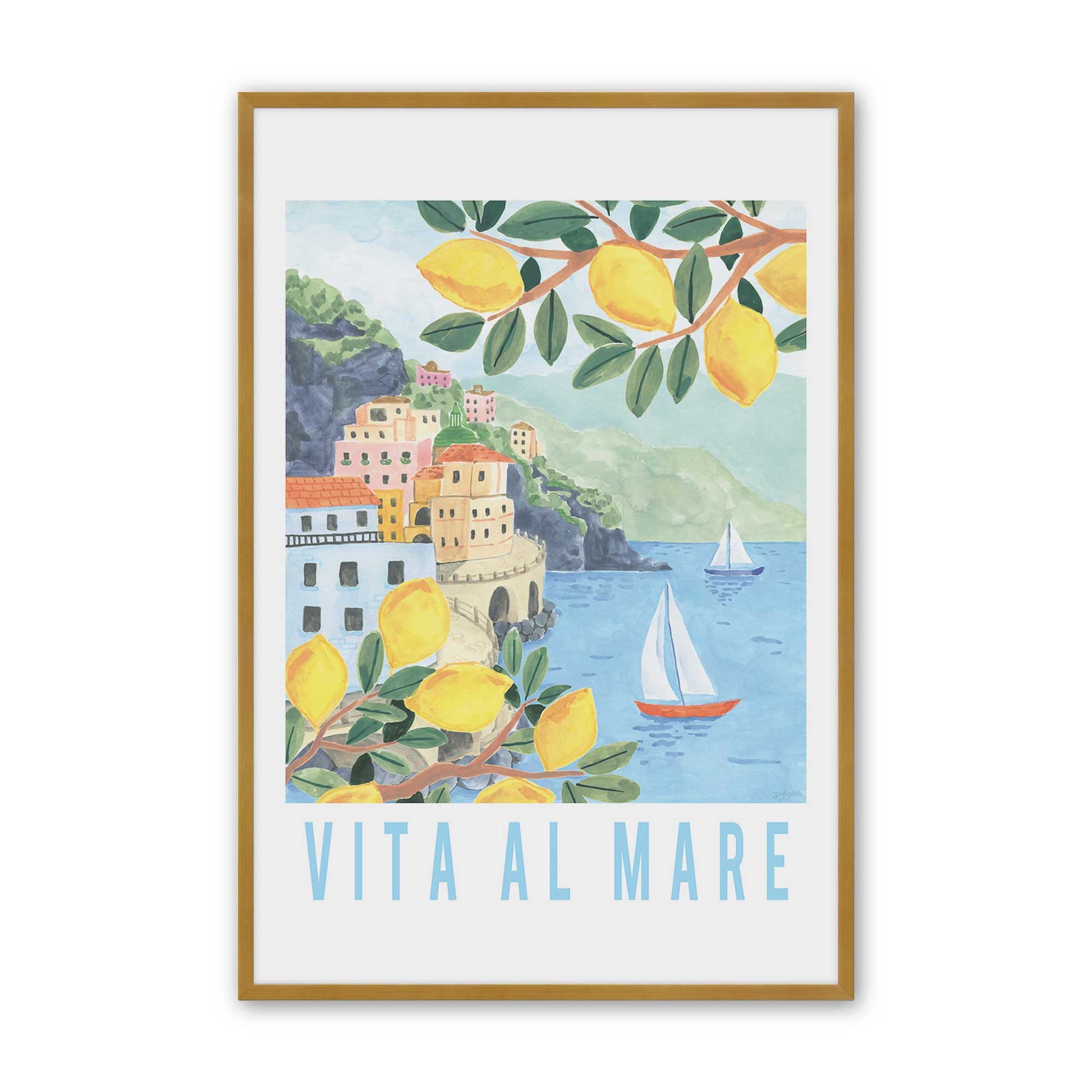 [Color:Polished Gold], Picture of art in a Polished Gold frame