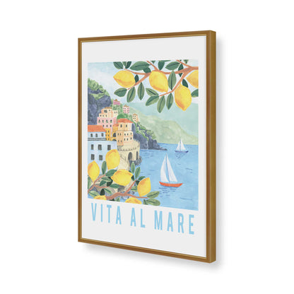 [Color:Polished Gold], Picture of art in a Polished Gold frame of the corner