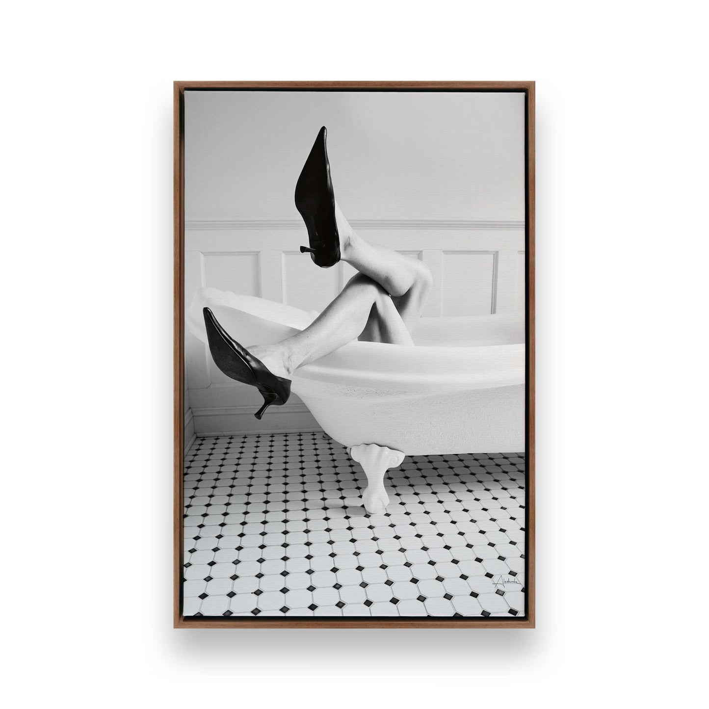 [Color:Walnut], Picture of art in a Walnut frame