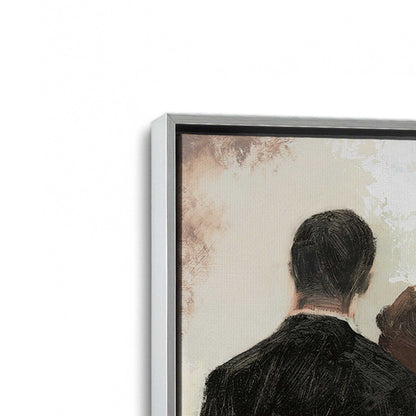 [Color:Polished Chrome], Picture of art in a Polished Chrome frame at an angle
