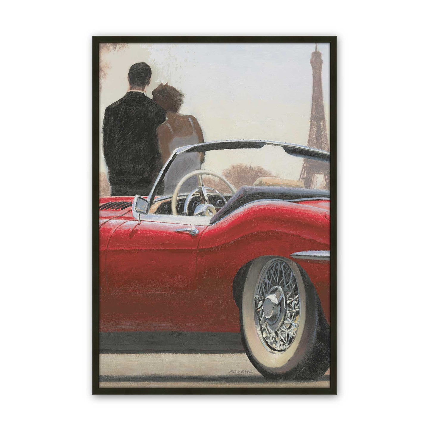 [Color:Satin Black], Picture of art in a Satin Black frame