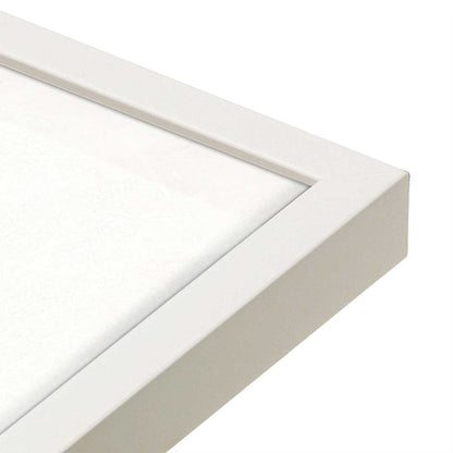 [Color:Opaque White], Picture of art in a Opaque White frame at an angle