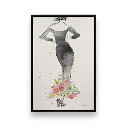 [Color:Satin Black], Picture of art in a Satin Black frame