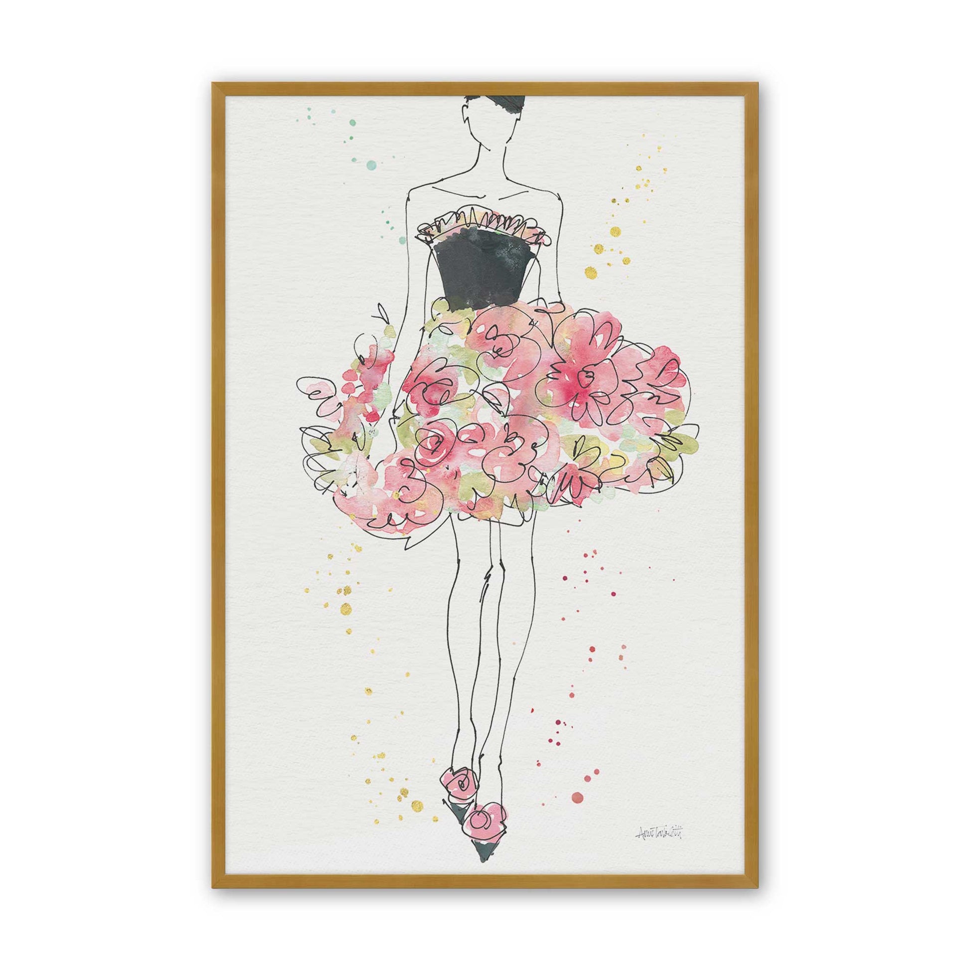 [Color:Polished Gold], Picture of art in a Polished Gold frame