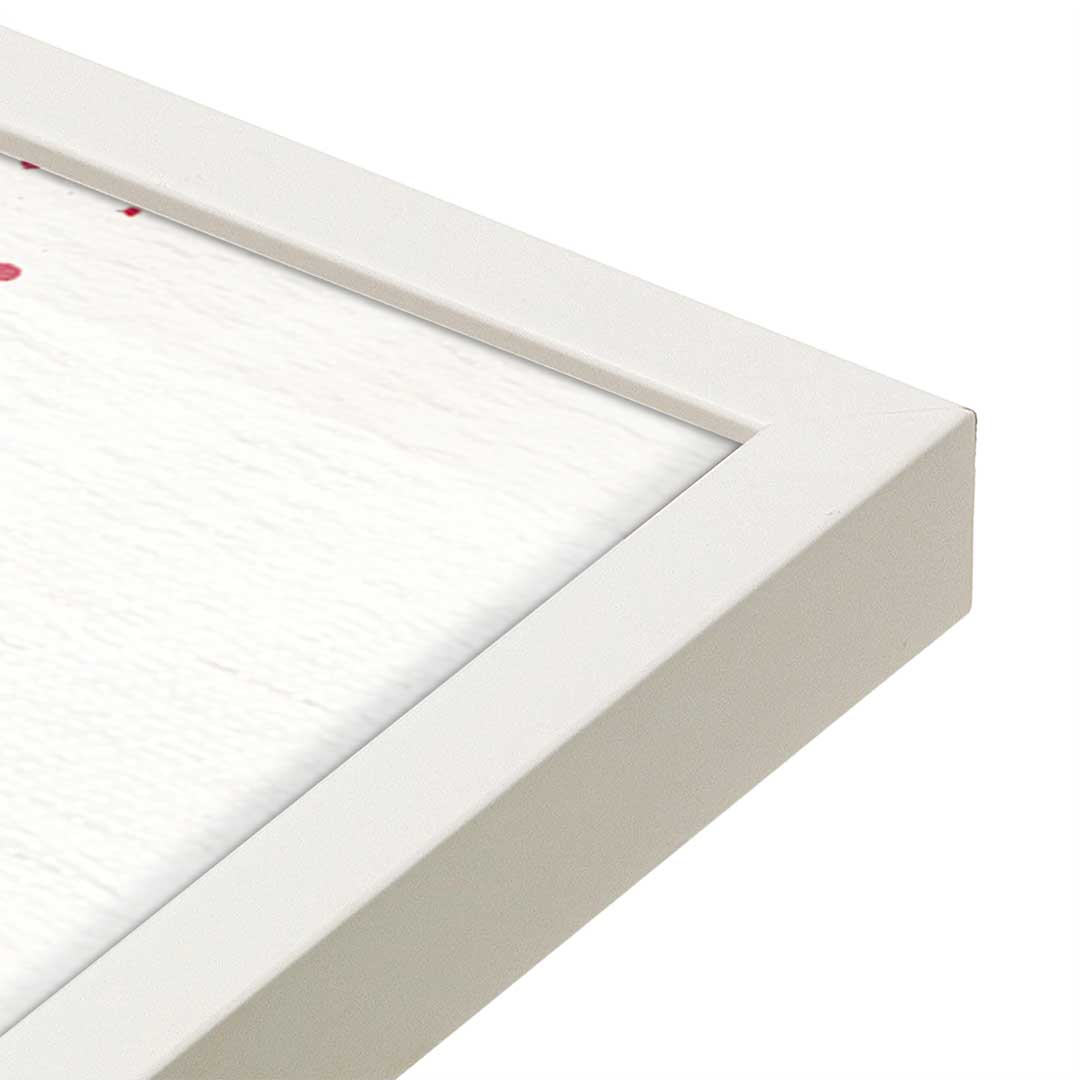 [Color:Opaque White], Picture of art in a Opaque White frame at an angle