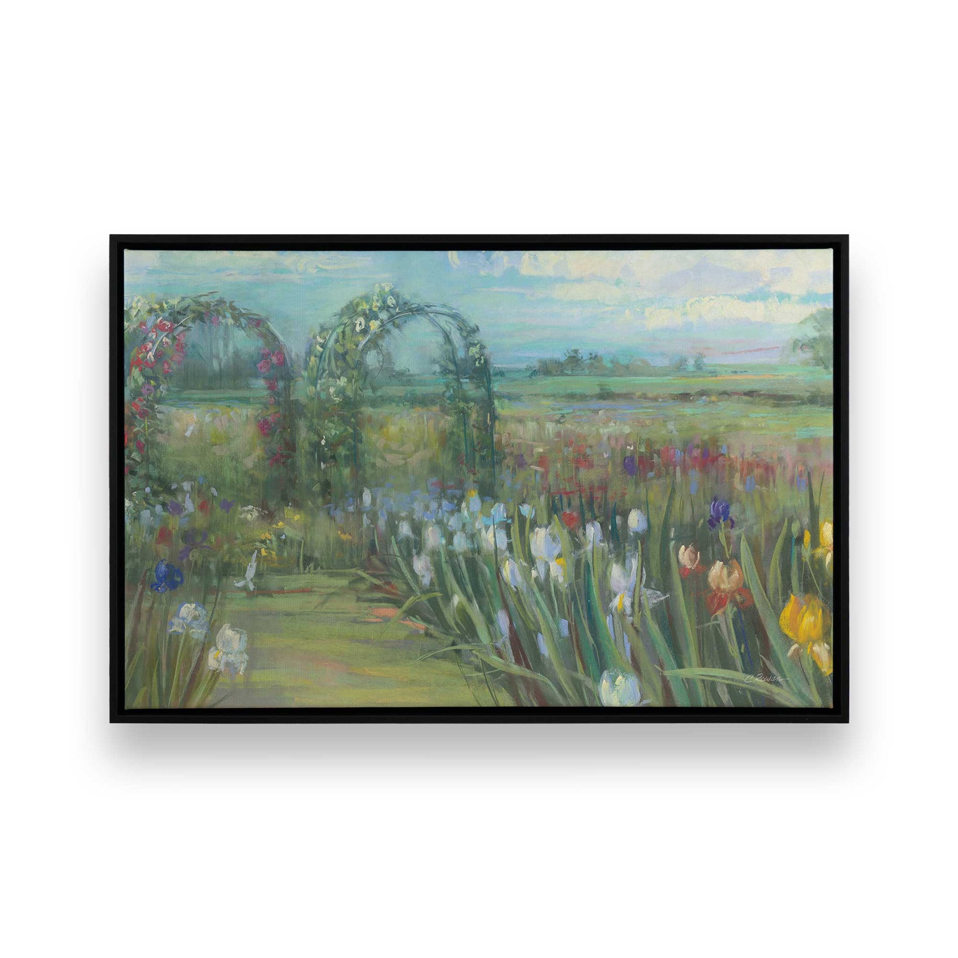 [Color:Satin Black], Picture of art in a Satin Black frame