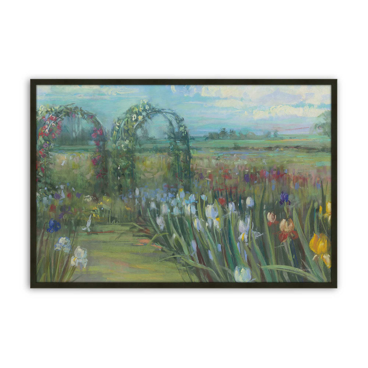 [Color:Satin Black], Picture of art in a Satin Black frame