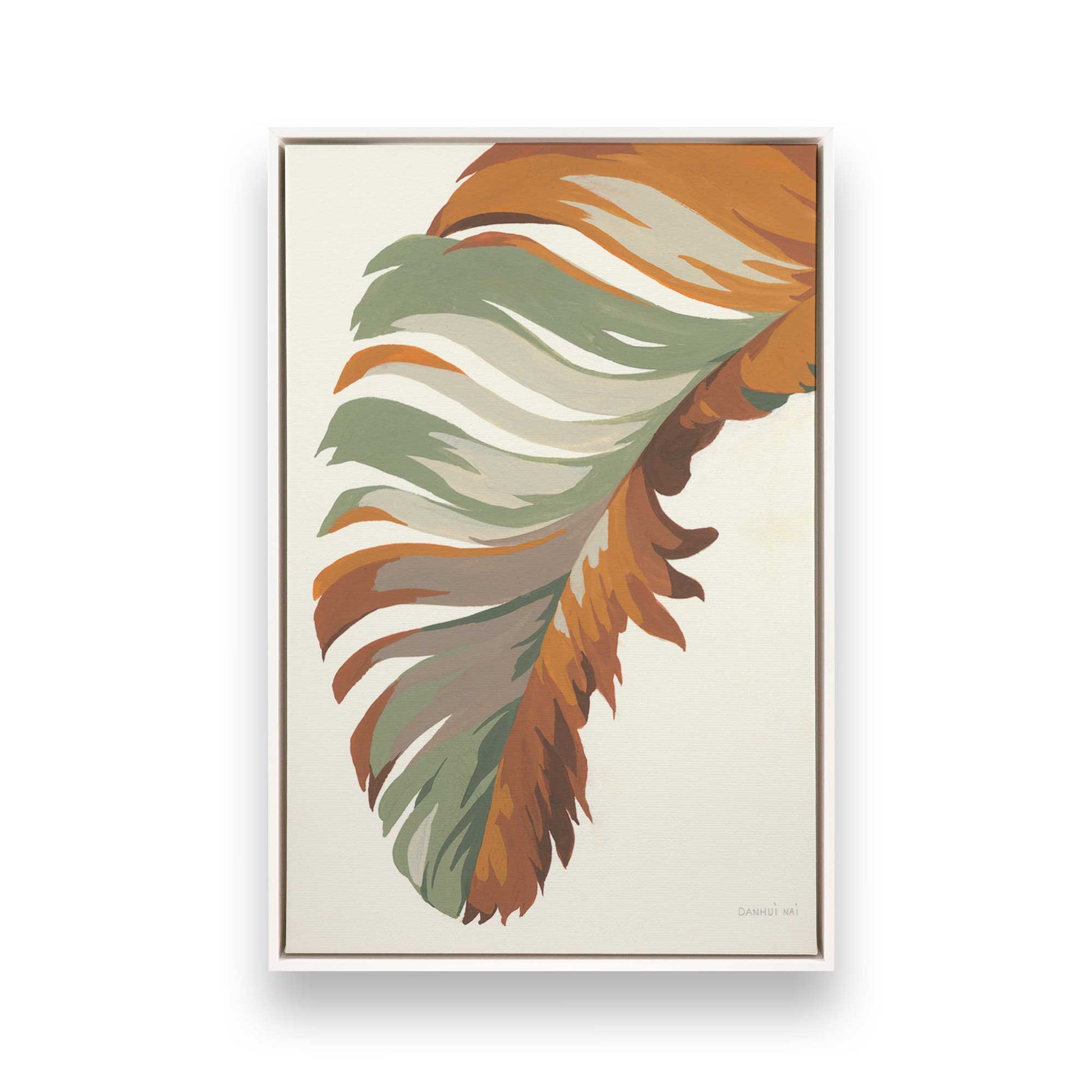 [Color:Opaque White], Picture of art in a White frame