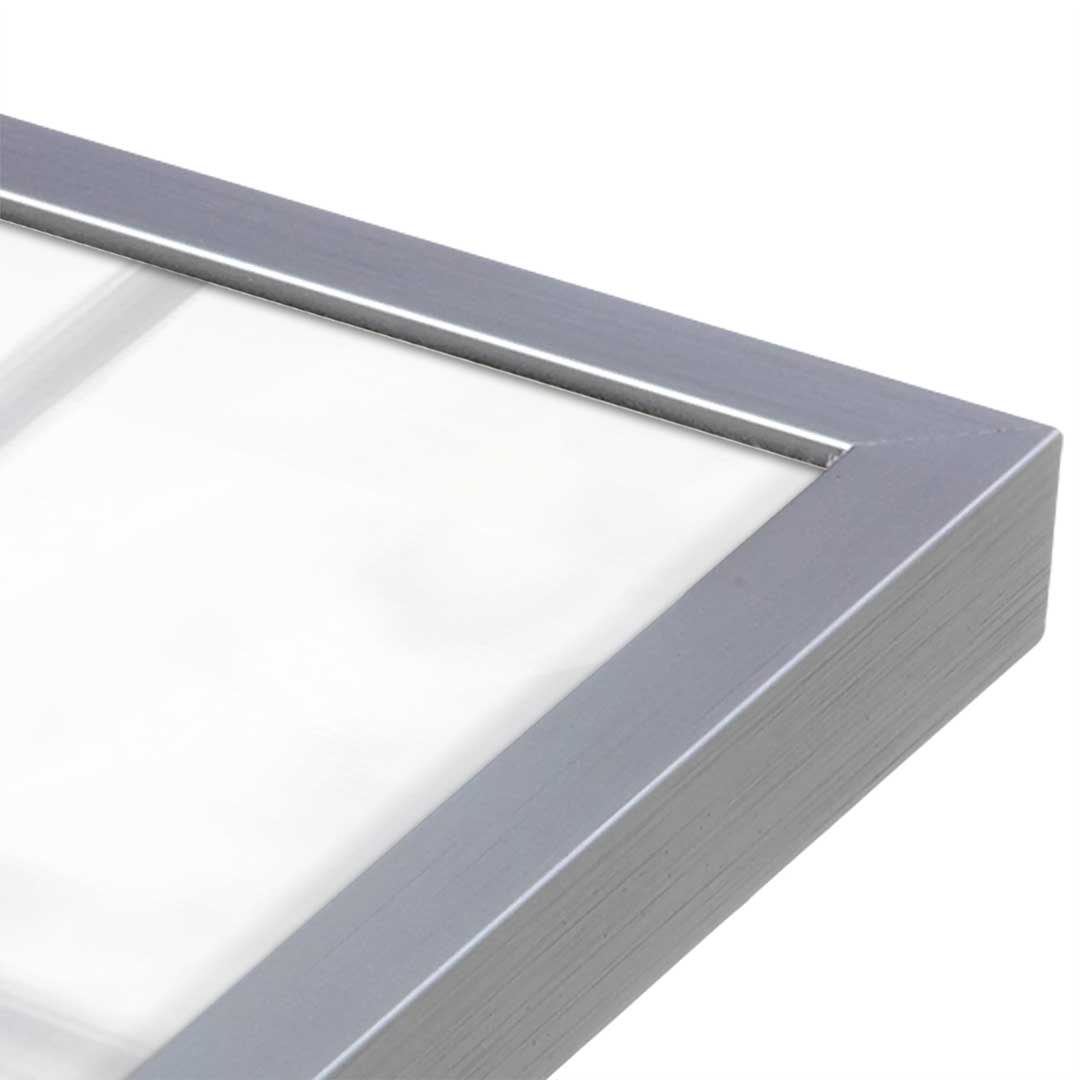 [Color:Polished Chrome], Picture of art in a Polished Chrome frame at an angle