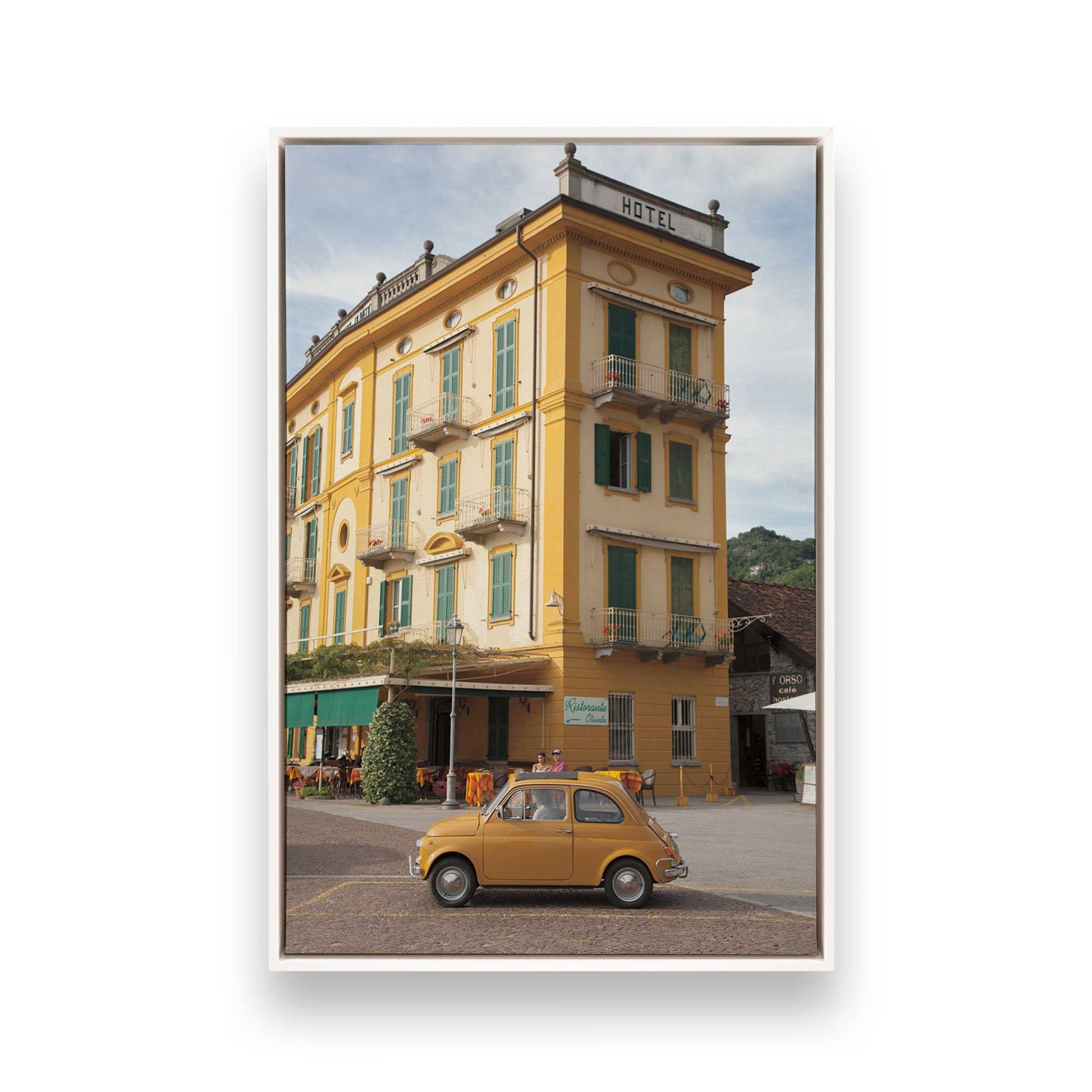 [Color:Opaque White], Picture of art in a White frame
