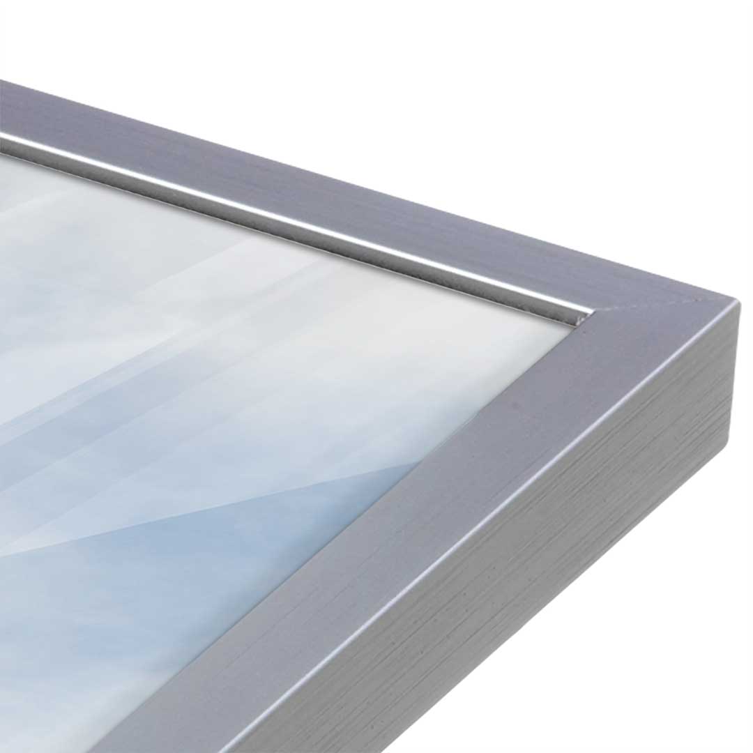 [Color:Polished Chrome], Picture of art in a Polished Chrome frame at an angle
