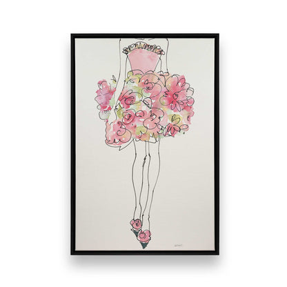 [Color:Satin Black], Picture of art in a Satin Black frame