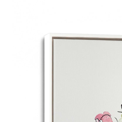 [Color:Opaque White], Picture of art in a White frame at an angle