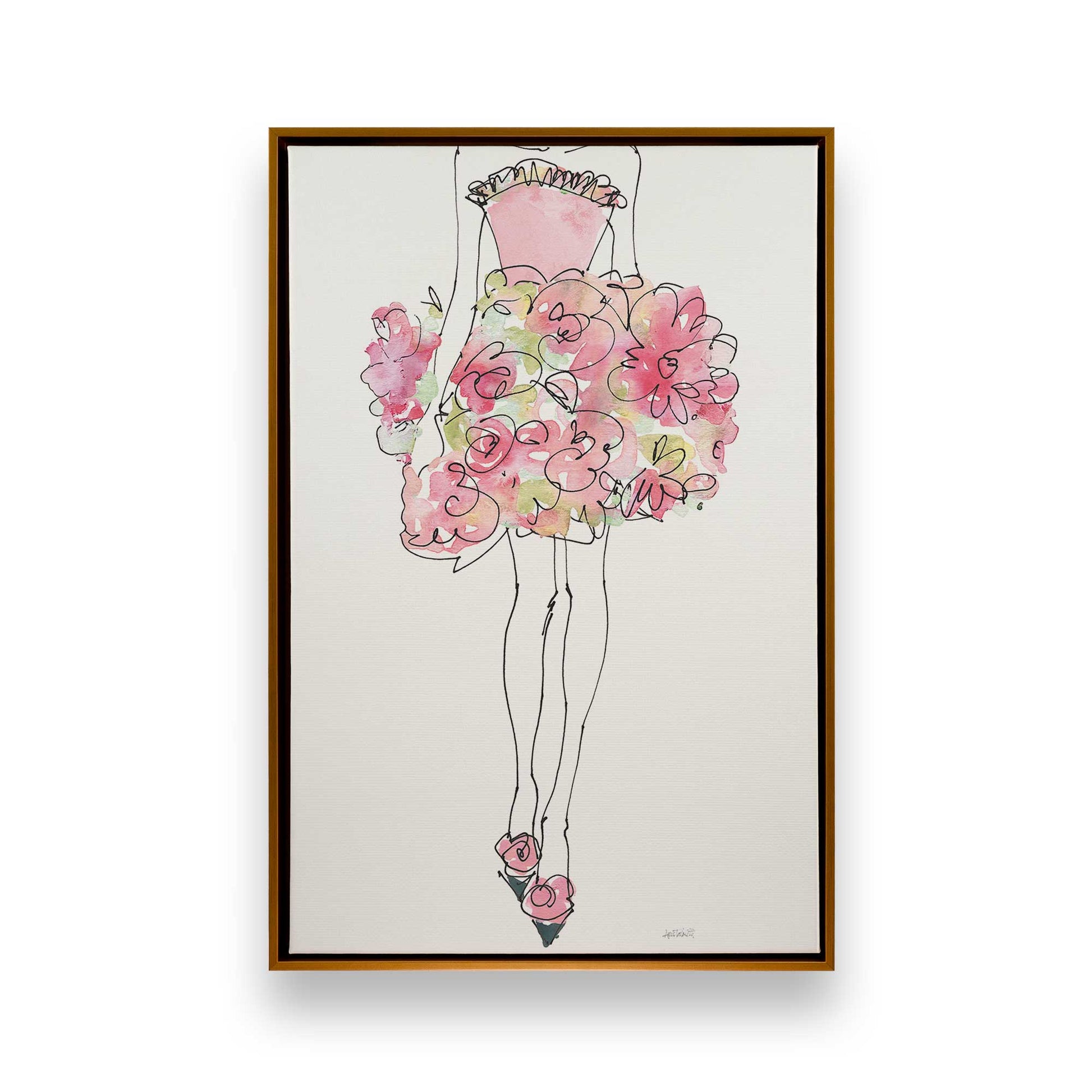 [Color:Polished Gold], Picture of art in a Polished Gold frame