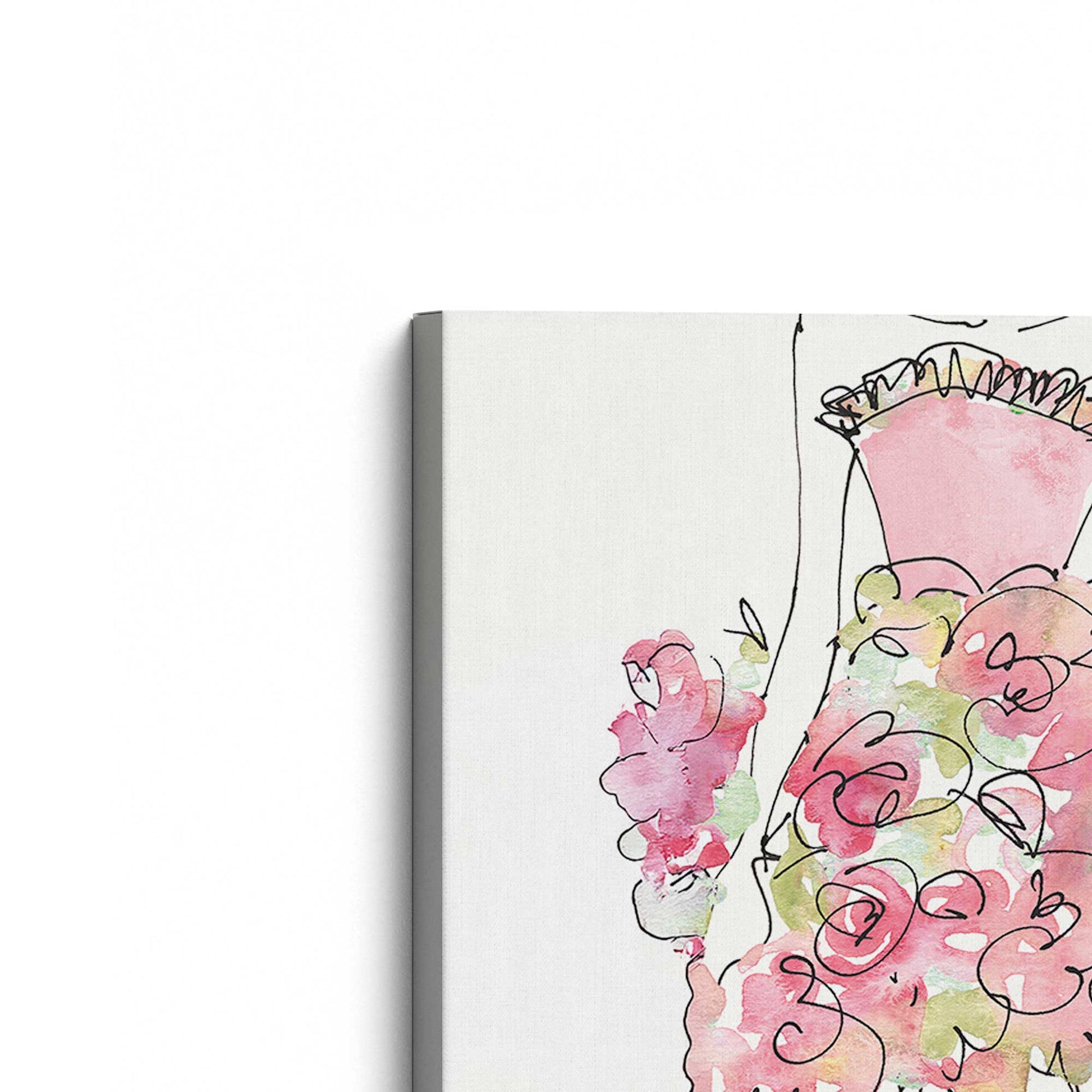 [Color:Stretched Canvas], Picture of the corner of the art