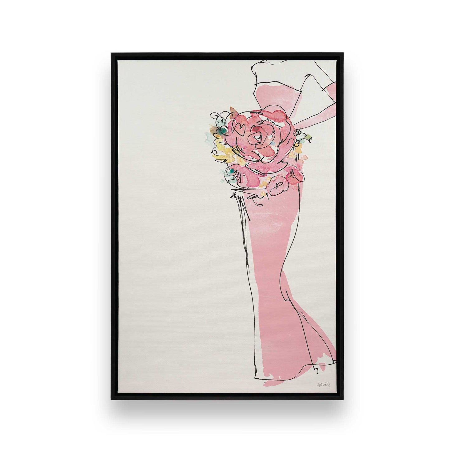 [Color:Satin Black], Picture of art in a Satin Black frame