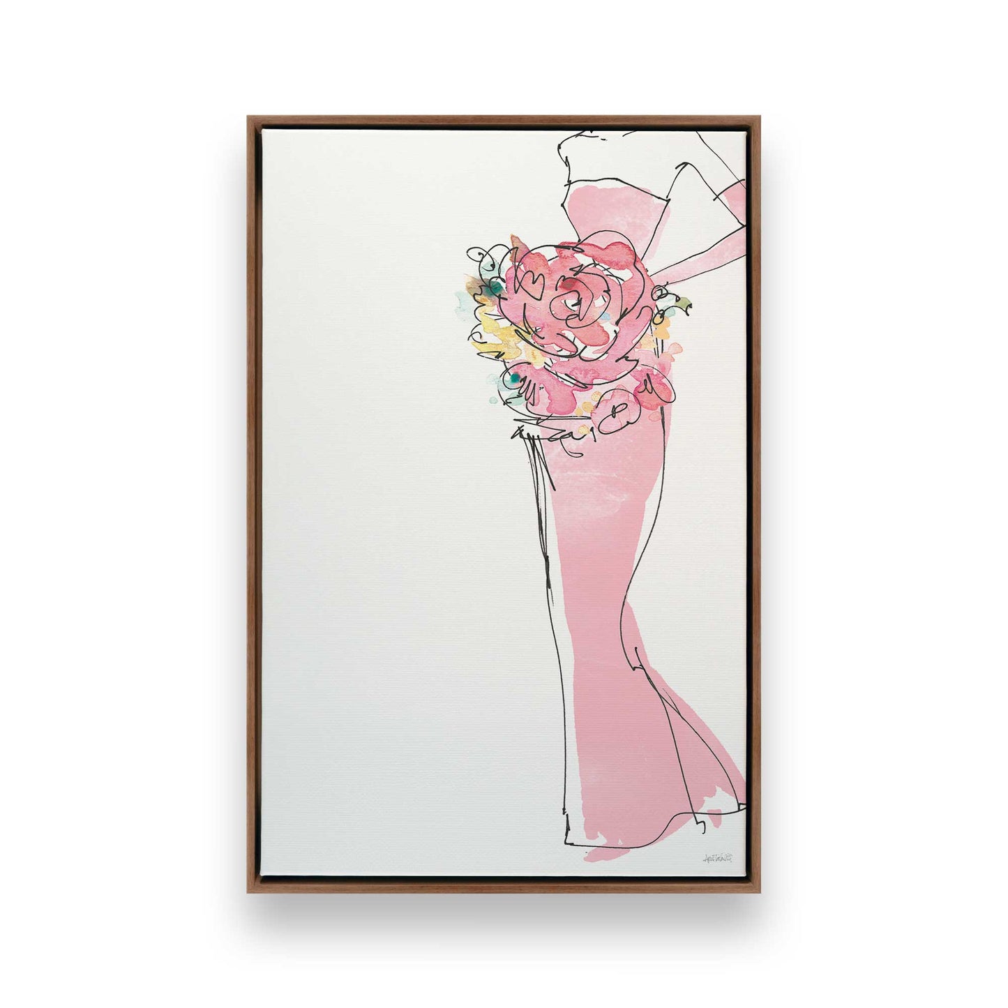 [Color:Walnut], Picture of art in a Walnut frame
