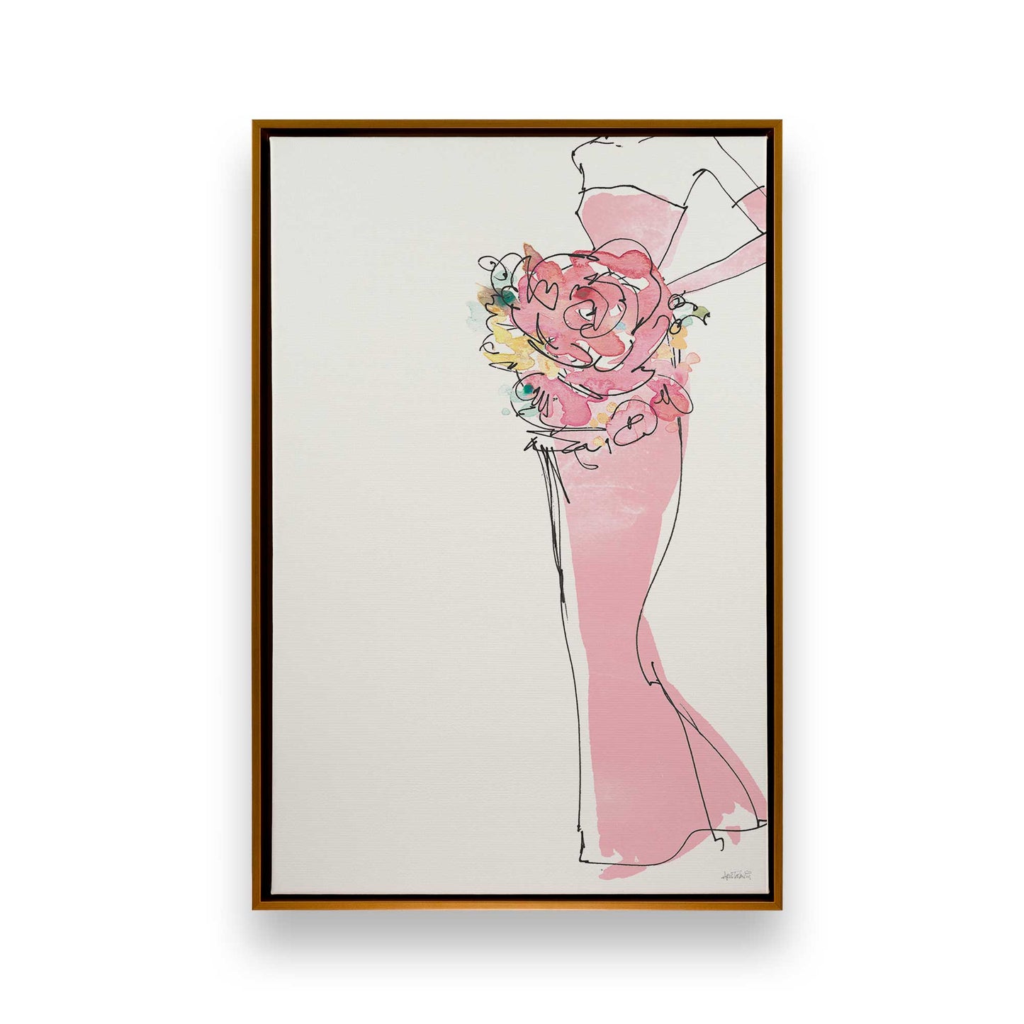 [Color:Polished Gold], Picture of art in a Polished Gold frame