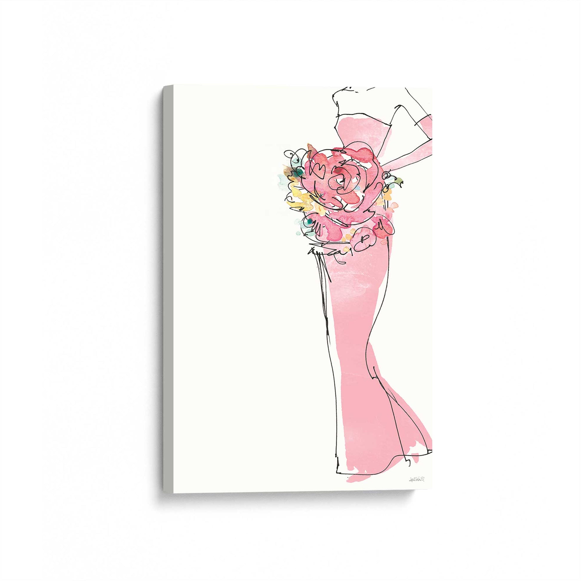[Color:Stretched Canvas], Picture of art at an angle
