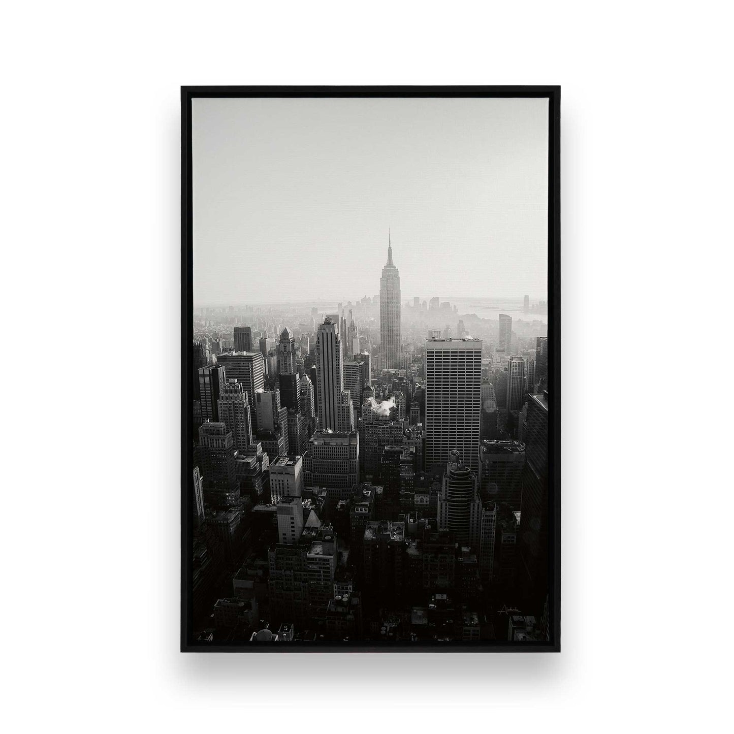 [Color:Satin Black], Picture of art in a Satin Black frame
