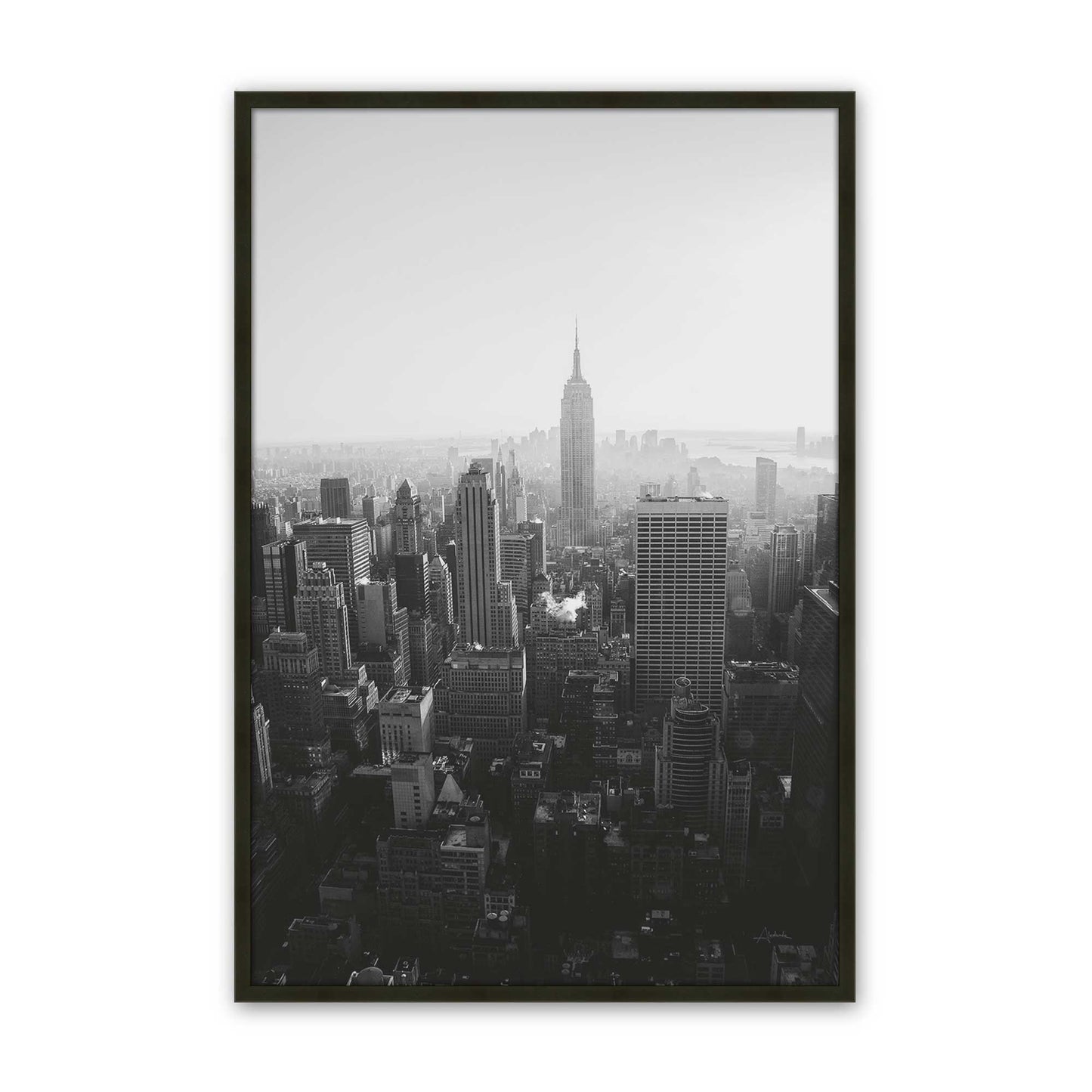 [Color:Satin Black], Picture of art in a Satin Black frame