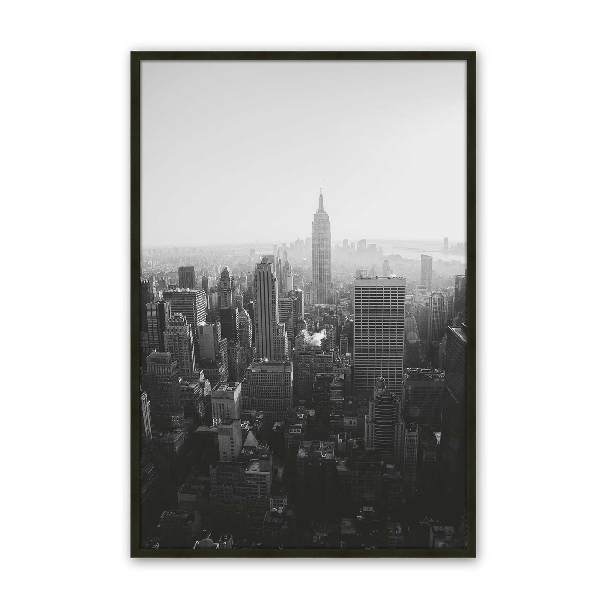 [Color:Satin Black], Picture of art in a Satin Black frame