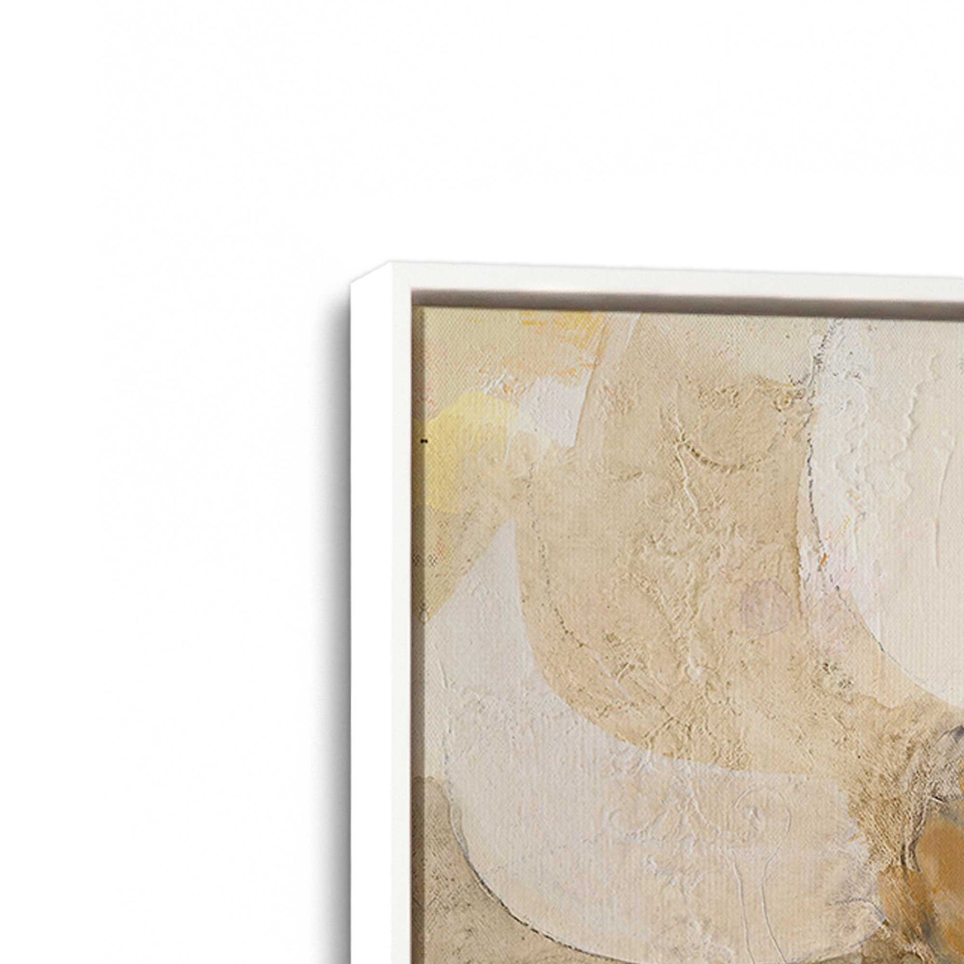 [Color:Opaque White], Picture of art in a White frame at an angle