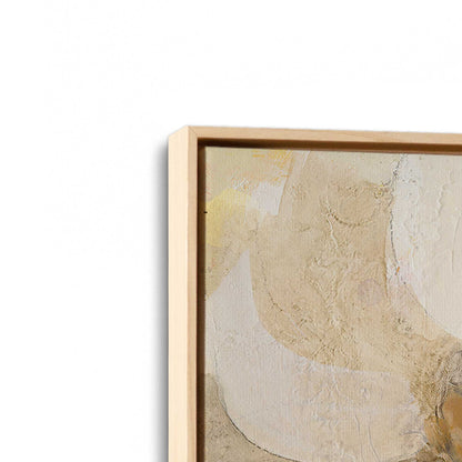 [Color:American Maple], Picture of art in a American Maple frame at an angle