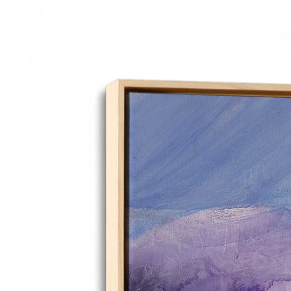 [Color:American Maple], Picture of art in a American Maple frame at an angle